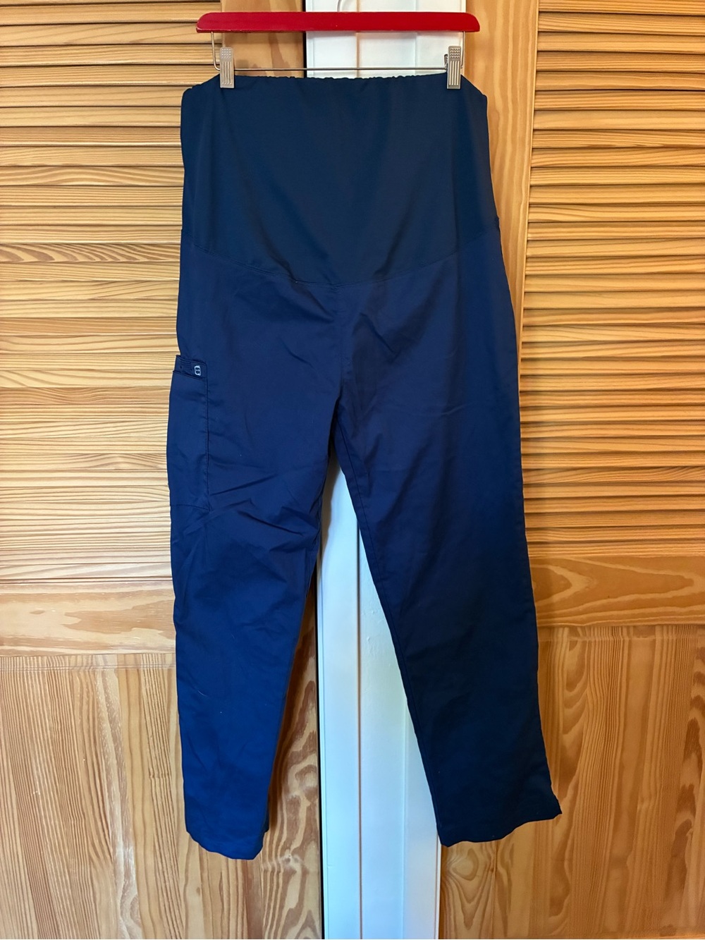 Wonderwink maternity womens Navy Stretch Utility Pants size large